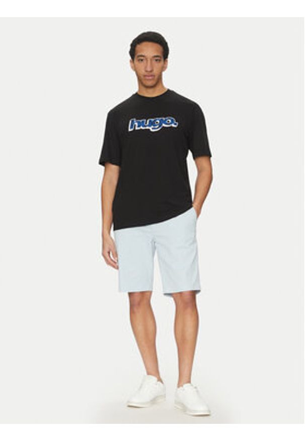Hugo - HUGO T-Shirt Nugibol 50542932 Czarny Regular Fit. Kolor: czarny. Materiał: bawełna