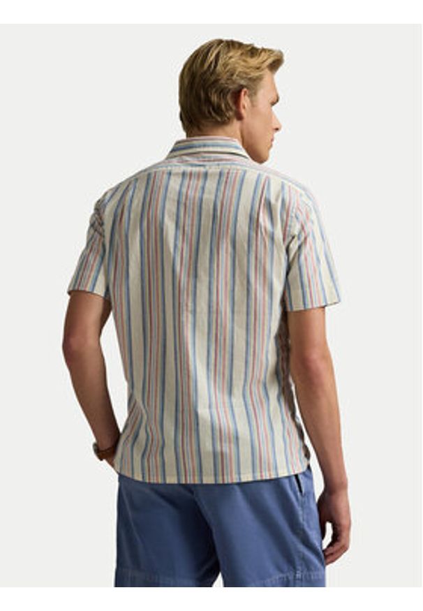 Polo Ralph Lauren Koszula 710965813001 Beżowy Classic Fit. Typ kołnierza: polo. Kolor: beżowy. Materiał: bawełna