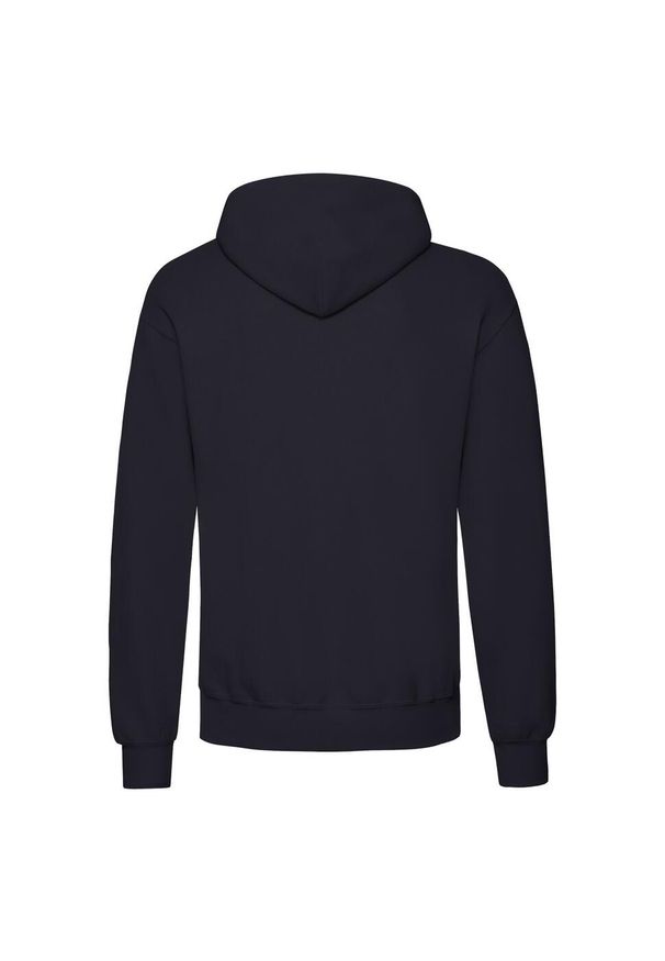 FRUIT OF THE LOOM - Męska Klasyczna Bluza Z Kapturem. Typ kołnierza: kaptur. Kolor: niebieski