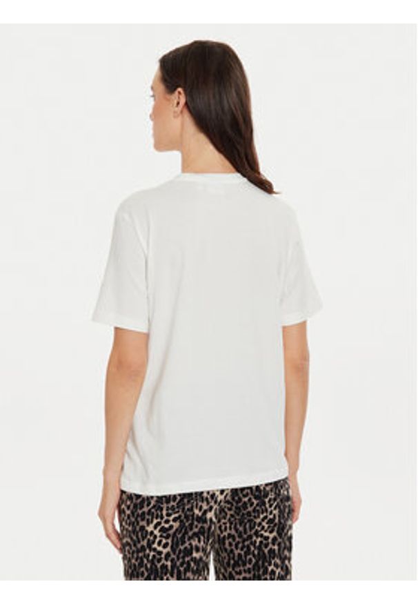 Vila T-Shirt Sybil 14097370 Biały Regular Fit. Kolor: biały. Materiał: bawełna