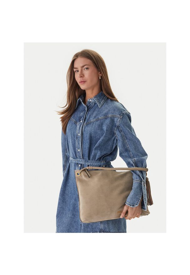 TOMMY HILFIGER - Torebka Tommy Hilfiger. Kolor: beżowy