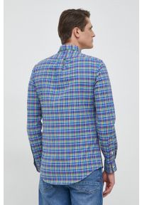 Polo Ralph Lauren koszula męska slim z kołnierzykiem button-down. Typ kołnierza: button down, polo. Materiał: tkanina. Wzór: aplikacja #3
