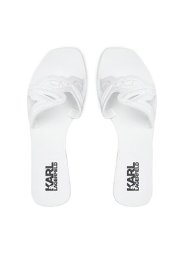 Karl Lagerfeld - KARL LAGERFELD Klapki KL80008 Biały. Kolor: biały