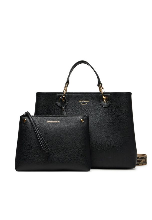 Emporio Armani Torebka EW000360 AF12103 MC032 Czarny. Kolor: czarny. Materiał: skórzane