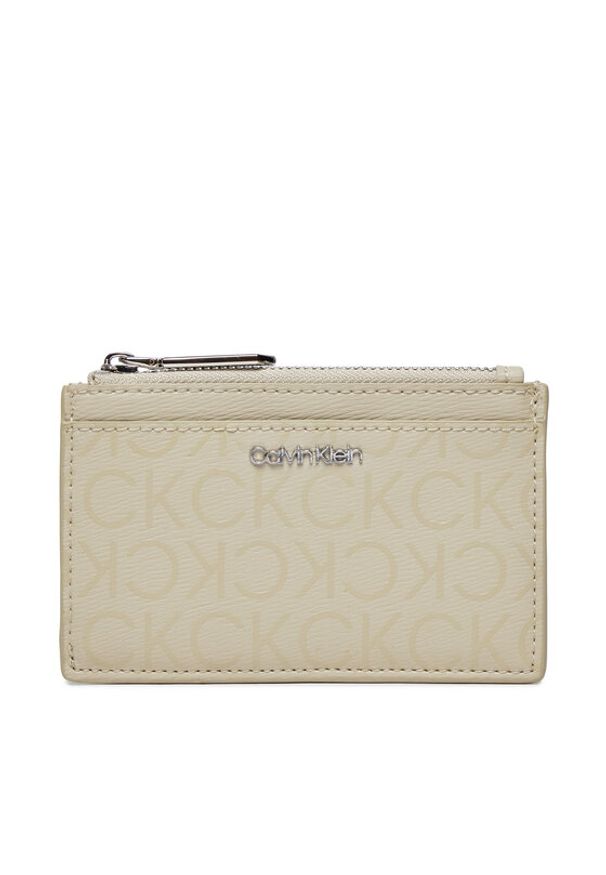 Calvin Klein Mały Portfel Damski Ck Must Lg Cardholder_Epi Mono K60K611935 Szary. Kolor: szary