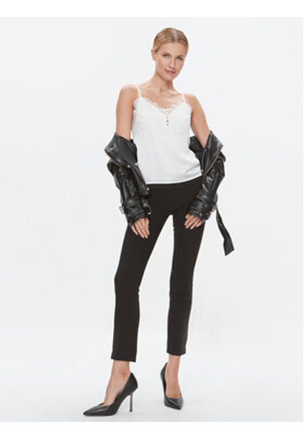 Marciano Guess Top 3BGH52 9444Z Biały Regular Fit. Kolor: biały. Materiał: syntetyk