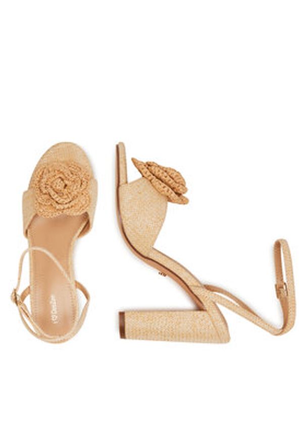 DeeZee Sandały F0812-22 Beżowy. Kolor: beżowy. Materiał: syntetyk, materiał