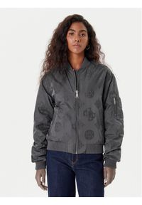 Guess Kurtka bomber W5YL08 WHDK2 Szary Regular Fit. Kolor: szary. Materiał: syntetyk
