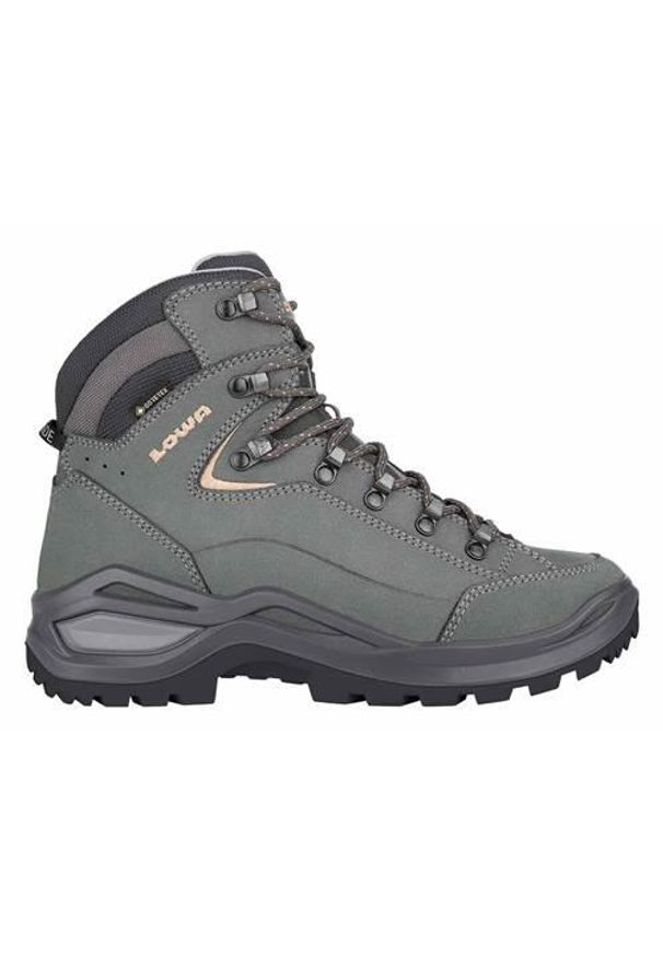 Buty trekkingowe damskie Lowa Renegade Evo Mid Gtx. Wysokość cholewki: za kostkę. Kolor: szary. Materiał: skóra. Szerokość cholewki: normalna