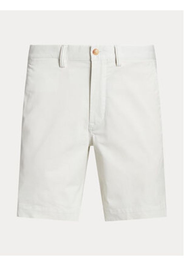 Polo Ralph Lauren Szorty materiałowe 710799213031 Biały Slim Fit. Kolor: biały. Materiał: bawełna
