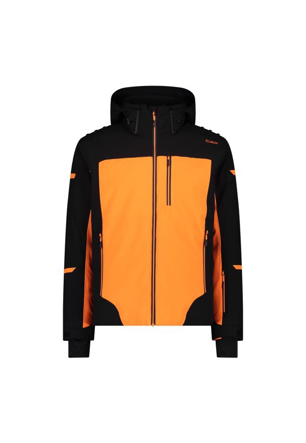 Kurtka męska narciarska CMP 34W4707. Kolor: wielokolorowy, żółty, pomarańczowy. Sezon: zima. Sport: narciarstwo