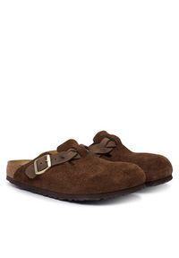 Birkenstock Klapki Boston Braided 1031716 Brązowy. Kolor: brązowy. Materiał: zamsz, skóra #4