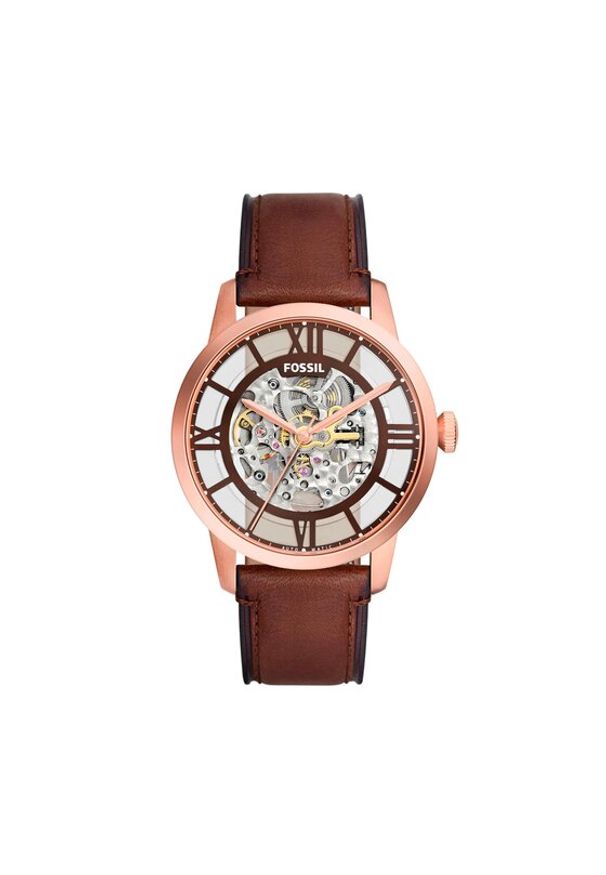 Fossil Zegarek Townsman ME3259 Brązowy. Kolor: brązowy