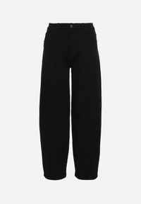 Born2be - Czarne Jeansy o Kroju Slouchy z Regularnym Stanem Fesinasa. Okazja: na co dzień. Kolor: czarny. Wzór: ze splotem. Styl: klasyczny, casual #7