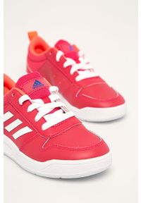 Adidas - adidas - Buty dziecięce Tensaur. Nosek buta: okrągły. Zapięcie: sznurówki. Kolor: różowy. Materiał: syntetyk, skóra, materiał. Szerokość cholewki: normalna #4