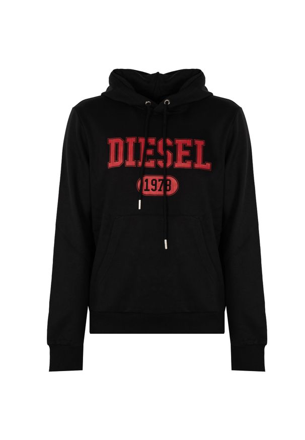 Diesel Bluza "S-Ginn" | A03826-0HAYT-9XX | Mężczyzna | Czarny. Okazja: na co dzień. Kolor: czarny. Materiał: bawełna, poliester. Wzór: nadruk. Sezon: lato. Styl: elegancki, casual, sportowy, vintage