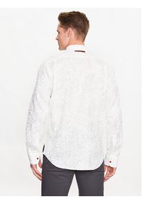 La Martina Koszula VMC026 TL126 Biały Regular Fit. Kolor: biały. Materiał: len #3