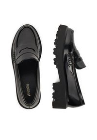 DeeZee Loafersy LE601-2 Czarny. Kolor: czarny. Materiał: skóra #4