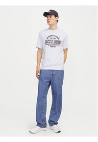 Jack & Jones - Jack&Jones T-Shirt Logo 12254862 Biały Standard Fit. Kolor: biały. Materiał: bawełna