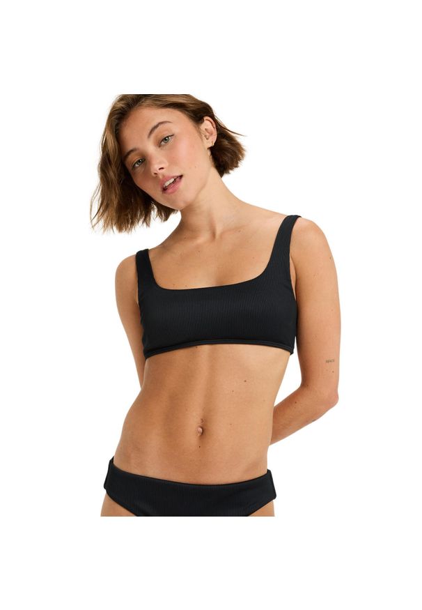 Roxy - Stanik bikini dla Kobiety RIB ROXY LOVE THE GLASSY Czarny. Kolor: szary. Materiał: nylon, elastan, materiał