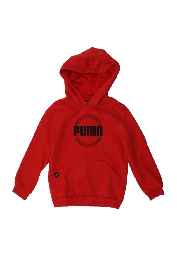 Puma - Bluza Z Kapturem Dct Dla Dzieci. Typ kołnierza: kaptur. Kolor: czerwony