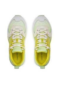 Calvin Klein Jeans Sneakersy Retro Tennis Low Lace Mix Ml Sat YW0YW01307 Zielony. Kolor: zielony. Materiał: materiał #4