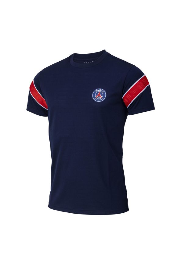 PARIS SAINT GERMAIN - Koszulka Piłkarska męska PSG. Kolor: czerwony, niebieski, wielokolorowy. Materiał: poliester. Sport: piłka nożna