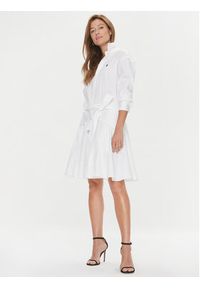 Polo Ralph Lauren Sukienka codzienna 211903189002 Biały Regular Fit. Okazja: na co dzień. Typ kołnierza: polo. Kolor: biały. Materiał: bawełna. Typ sukienki: proste. Styl: casual #8