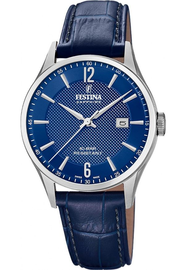 Zegarek męski Festina F20007-6 niebieski. Kolor: niebieski