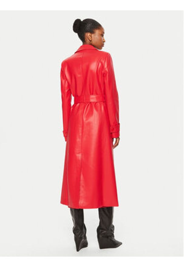 BARDOT Trencz Vegan 59736JB Czerwony Regular Fit. Kolor: czerwony. Materiał: skóra