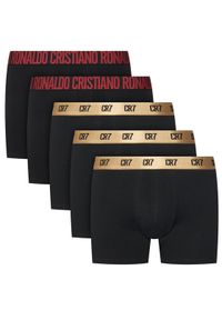 Cristiano Ronaldo CR7 Komplet 5 par bokserek 8125-49 Czarny. Kolor: czarny. Materiał: bawełna