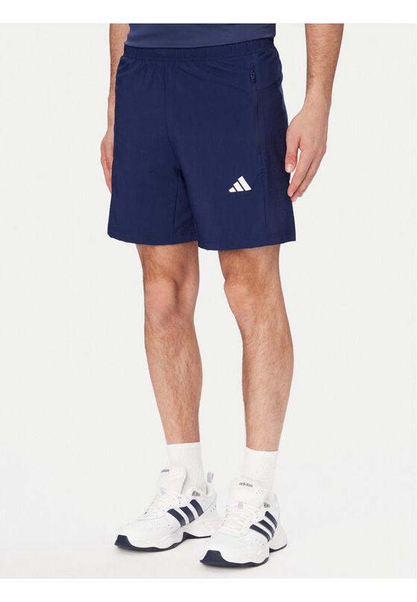 Adidas - adidas Szorty sportowe Workout Essentials Base KD2947 Granatowy Regular Fit. Kolor: niebieski. Materiał: syntetyk