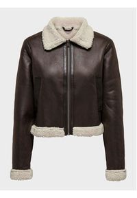 only - ONLY Kurtka z imitacji skóry Betty 15324138 Brązowy Regular Fit. Kolor: brązowy. Materiał: skóra #6