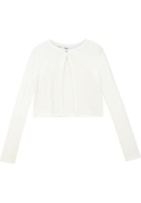bonprix - Bolerko dzianinowe. Okazja: na co dzień. Kolor: biały. Materiał: dzianina. Styl: casual #1