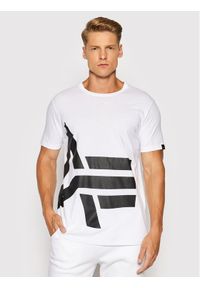 Alpha Industries T-Shirt Side Logo 118508 Biały Regular Fit. Kolor: biały. Materiał: bawełna #1