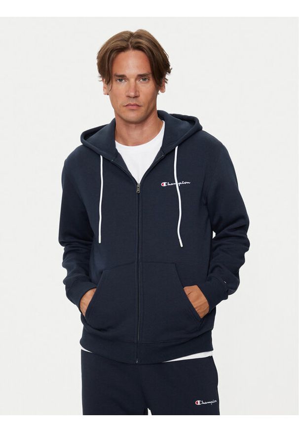 Champion Bluza 219210 Granatowy Regular Fit. Kolor: niebieski. Materiał: syntetyk