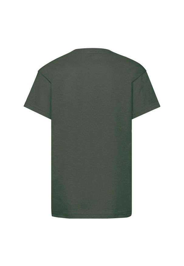 FRUIT OF THE LOOM - Oryginalna Koszulka Dla Dzieci. Kolor: zielony. Sport: turystyka piesza