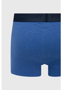 Superdry bokserki (3-pack) męskie kolor granatowy. Kolor: niebieski. Materiał: bawełna, materiał #7