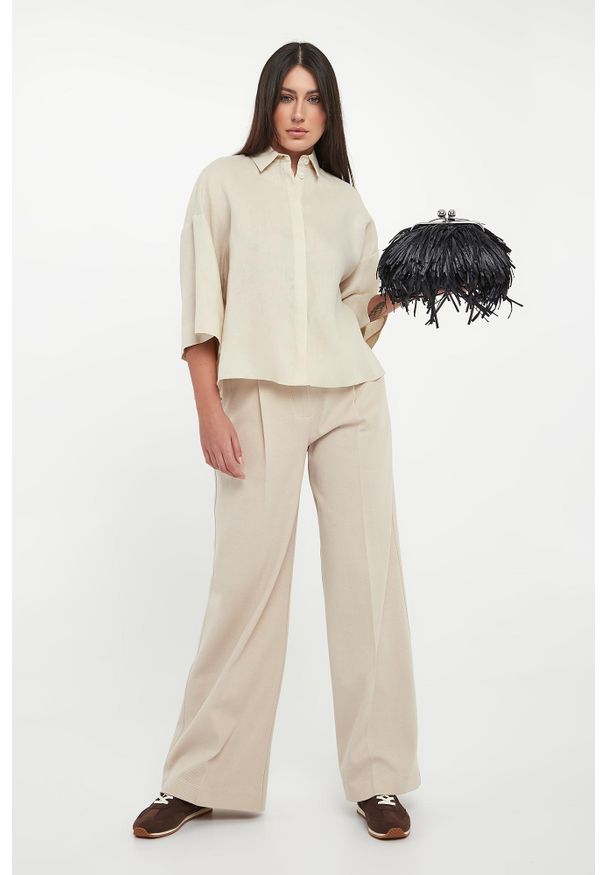 Koszula damska lniana Rito MM. Materiał: len