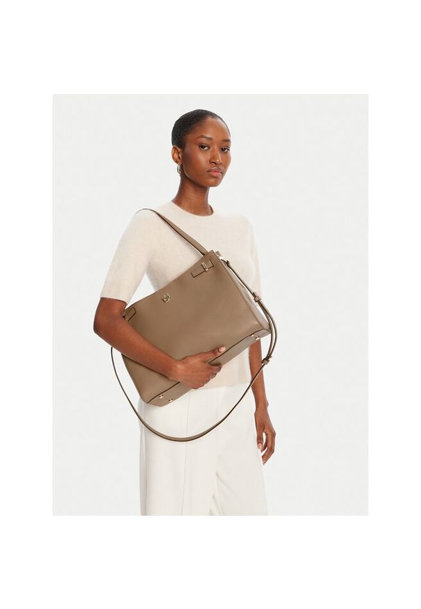 Torebka BOSS. Kolor: beżowy