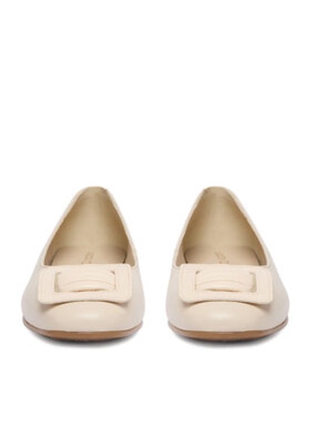 Lasocki Baleriny CEO-RST-WOLLY-01 Beżowy. Kolor: beżowy. Materiał: skóra