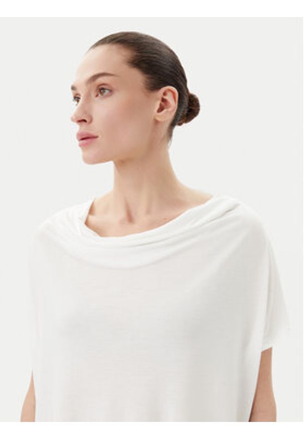 Bruuns Bazaar Bluzka Ginae BBW4362 Biały Regular Fit. Kolor: biały. Materiał: lyocell