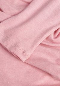 Born2be - Różowa Bluzka z Bawełną Dekoltem Typu Łódka i Marszczeniem Typhatos. Okazja: na co dzień. Kolor: różowy. Materiał: bawełna. Styl: casual, elegancki #2