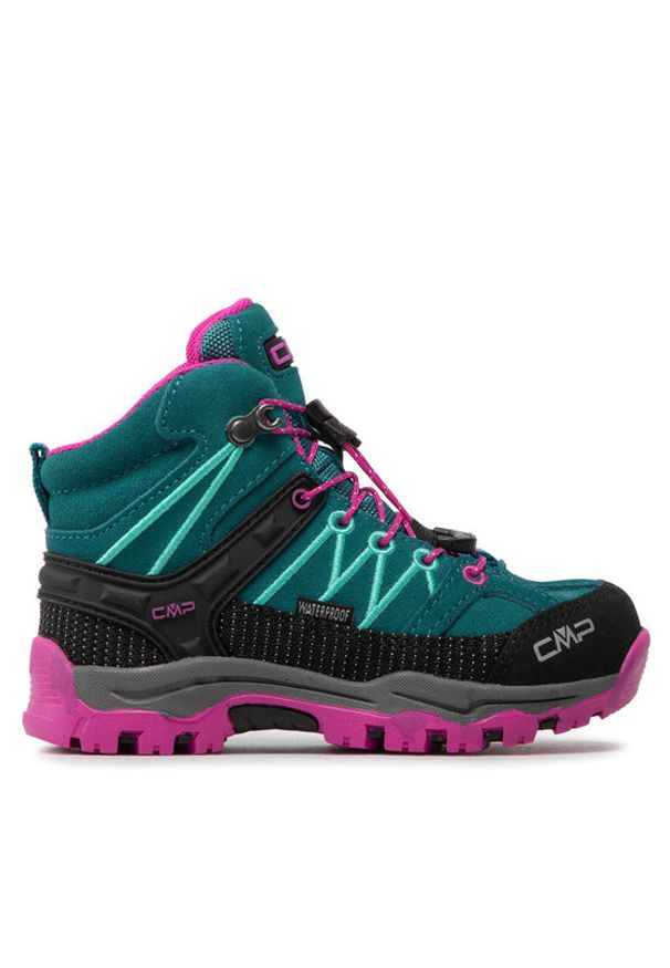 CMP Trekkingi Kids Rigel Mid Trekking Shoes Wp 3Q12944 Zielony. Kolor: zielony. Materiał: zamsz, skóra. Sport: turystyka piesza