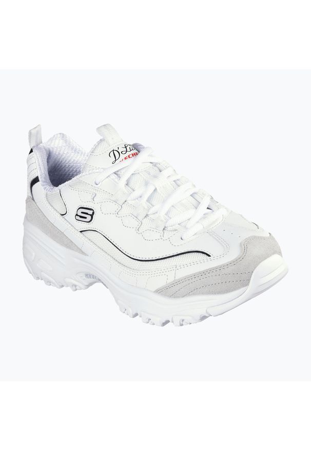 skechers - Buty damskie SKECHERS D'Lites New Heat. Kolor: biały. Model: Skechers Sport. Sport: bieganie