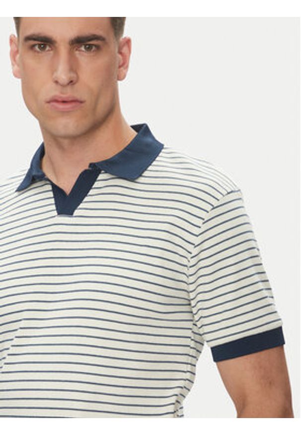 INDICODE Polo Toxi 41-130 Beżowy Regular Fit. Typ kołnierza: polo. Kolor: beżowy. Materiał: bawełna