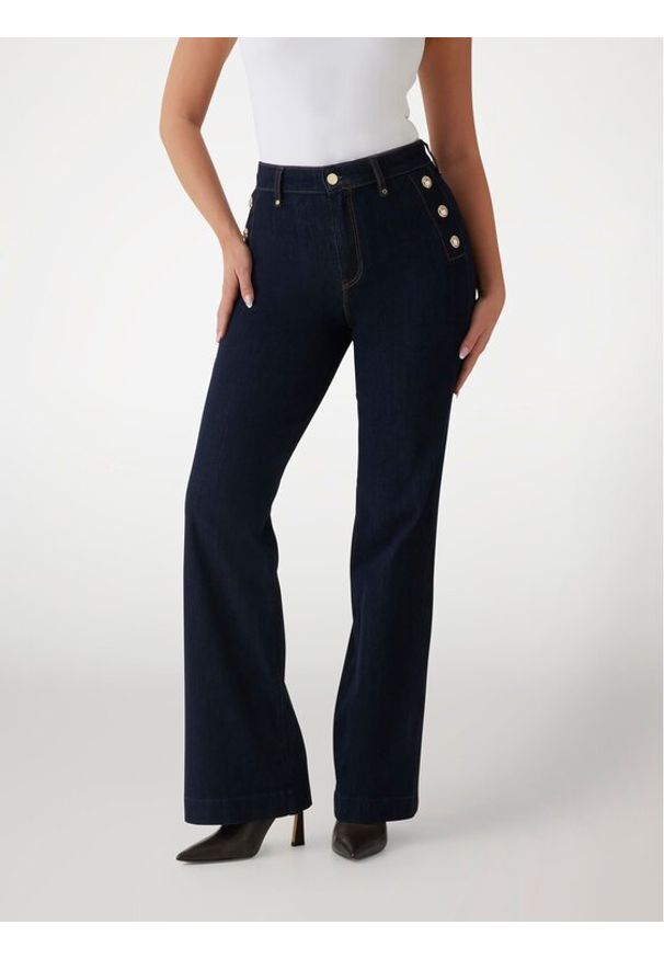 Guess Jeansy 170511 Niebieski Skinny Fit. Kolor: niebieski