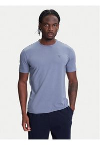 Guess T-Shirt Z2YI12 JR06K Granatowy Regular Fit. Kolor: niebieski. Materiał: bawełna