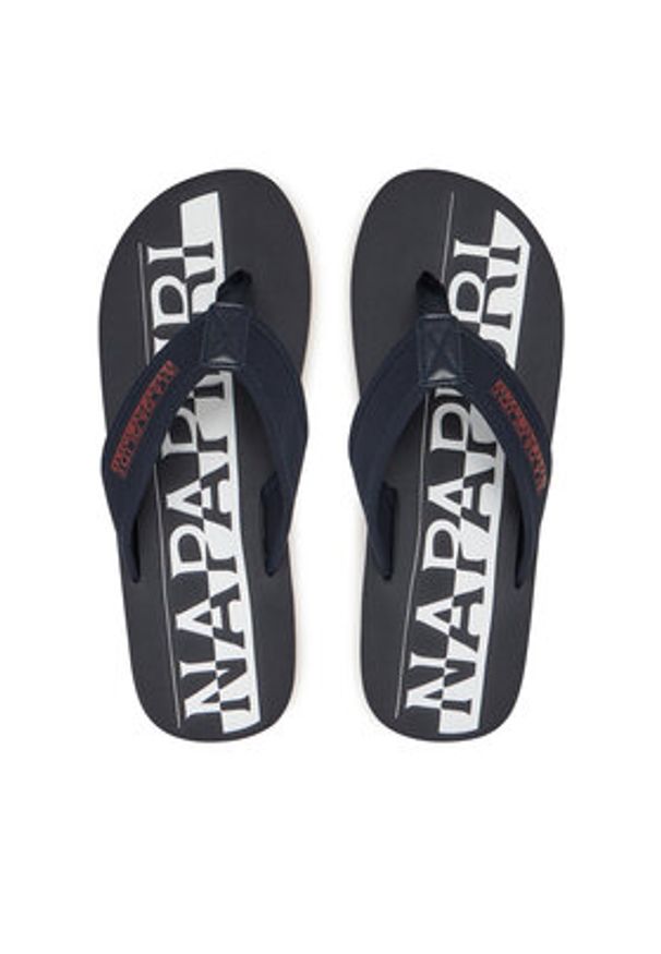 Napapijri Japonki Elm NP0A4IQU Granatowy. Kolor: niebieski. Materiał: materiał