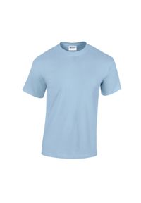 GILDAN - Ciężka Bawełniana Koszulka Unisex Dla Dorosłych. Kolor: niebieski. Materiał: bawełna. Sport: turystyka piesza #1